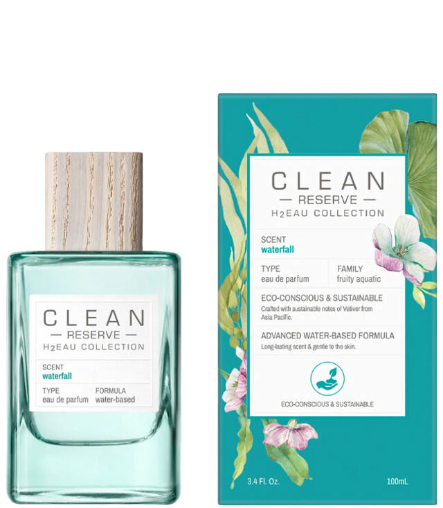 Clean H2EAU Waterfall EDP DUO: 100 ml + 10 ml. Rollerball
