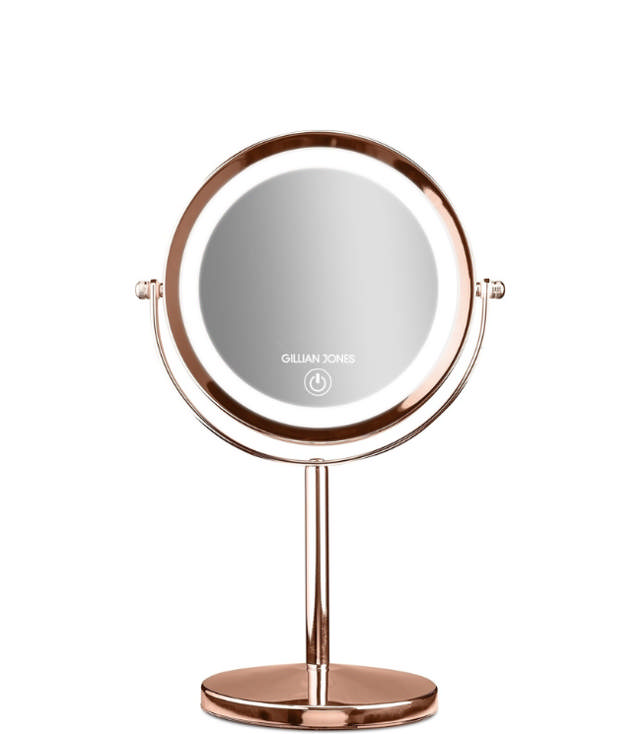 Gillian Jones Bordspejl med LED-lys og touchfunktion - Rosegold (U)
