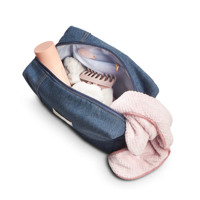 Gillian Jones Rummelig Toilettaske - Blå Denim