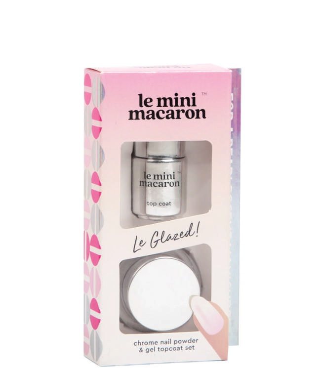 Le Mini Macaron Le Grazed Chrome Powder Set