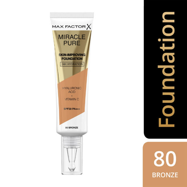 Max Factor Miracle Pure Foundation 80 Bronze, 30 ml.